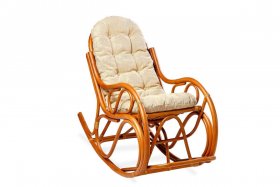 Кресло - качалка 05/04 с подушкой (Миндаль матовый) в Миассе - miass.mebel-74.com | фото