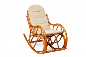 Кресло - качалка 05/04 с подушкой (Миндаль матовый) в Миассе - miass.mebel-74.com | фото