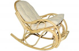 Кресло - качалка 05/04 с подушкой (Натуральный) в Миассе - miass.mebel-74.com | фото