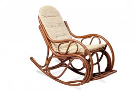 Кресло - качалка 05/04 с подушкой (Орех матовый) в Миассе - miass.mebel-74.com | фото