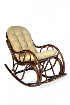 Кресло - качалка 05/04 с подушкой (Темно-коричневый) в Миассе - miass.mebel-74.com | фото