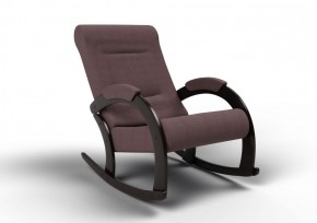 Кресло-качалка Венето 13-Т-КМ (ткань/венге) КОФЕ С МОЛОКОМ в Миассе - miass.mebel-74.com | фото