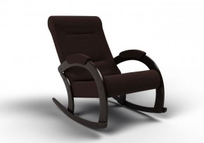 Кресло-качалка Венето 13-Т-Ш (ткань/венге) ШОКОЛАД в Миассе - miass.mebel-74.com | фото