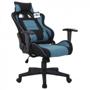 Кресло компьютерное BRABIX "GT Racer GM-100" (черное/голубое) 531818 в Миассе - miass.mebel-74.com | фото