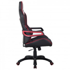 Кресло компьютерное BRABIX Nitro GM-001 (ткань/экокожа) черное, вставки красные (531816) в Миассе - miass.mebel-74.com | фото