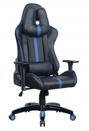 Кресло компьютерное BRABIX "GT Carbon GM-120" (черное/синее) 531930 в Миассе - miass.mebel-74.com | фото