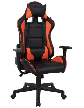 Кресло компьютерное BRABIX "GT Racer GM-100" (черное/оранжевое) 531925 в Миассе - miass.mebel-74.com | фото