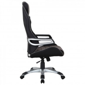 Кресло компьютерное BRABIX Techno GM-002 (ткань) черное/серое, вставки белые (531815) в Миассе - miass.mebel-74.com | фото