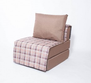 Кресло-кровать бескаркасное Харви (коричневый-квадро беж) в Миассе - miass.mebel-74.com | фото