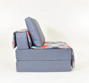 Кресло-кровать бескаркасное Харви (серый-геометрия слейт) в Миассе - miass.mebel-74.com | фото