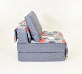 Кресло-кровать бескаркасное Харви (серый-геометрия слейт) в Миассе - miass.mebel-74.com | фото