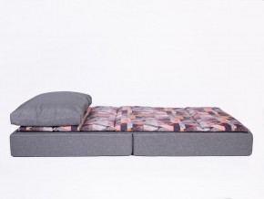 Кресло-кровать бескаркасное Харви (серый-квадро азур) в Миассе - miass.mebel-74.com | фото