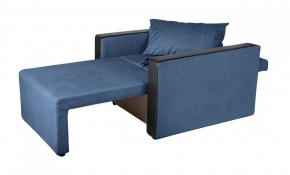 Кресло-кровать Милена с подлокотниками (синий) Велюр в Миассе - miass.mebel-74.com | фото