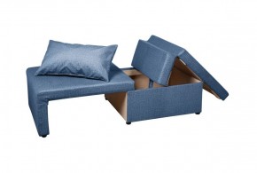 Кресло-кровать Милена (синий) Велюр в Миассе - miass.mebel-74.com | фото