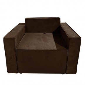 Кресло-кровать Принц КК1-ВК (велюр коричневый) в Миассе - miass.mebel-74.com | фото