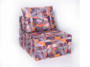 Кресло-кровать-пуф бескаркасное Окта (Велюр принт 2) в Миассе - miass.mebel-74.com | фото