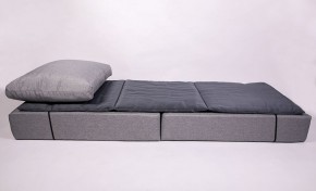 Кресло-кровать-пуф бескаркасное Прайм (мехико серый-графит) в Миассе - miass.mebel-74.com | фото