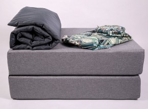 Кресло-кровать-пуф бескаркасное Прайм (мехико серый-графит) в Миассе - miass.mebel-74.com | фото