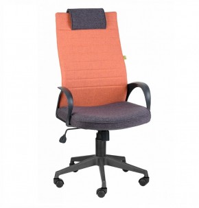Кресло Квест HOME (Ткань КФ-28/КФ-13) оранжевый-сливовый в Миассе - miass.mebel-74.com | фото