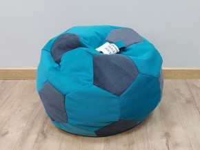 Кресло-мешок Мяч S (Shaggy Azure-Shaggy Grafit) в Миассе - miass.mebel-74.com | фото