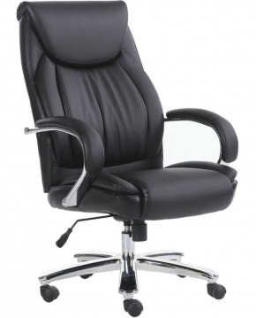 Кресло офисное BRABIX PREMIUM "Advance EX-575" (хром, экокожа, черное) 531825 в Миассе - miass.mebel-74.com | фото