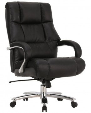 Кресло офисное BRABIX PREMIUM "Bomer HD-007" (рециклированная кожа, хром, черное) 531939 в Миассе - miass.mebel-74.com | фото