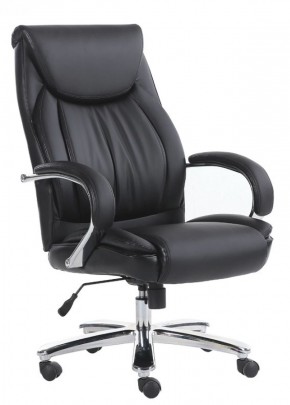 Кресло офисное BRABIX "Advance EX-575" (хром/экокожа/черное) 531825 в Миассе - miass.mebel-74.com | фото