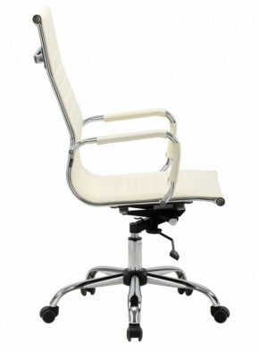 Кресло офисное BRABIX "Energy EX-509" (экокожа, хром, бежевое) 531166 в Миассе - miass.mebel-74.com | фото