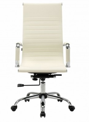 Кресло офисное BRABIX "Energy EX-509" (экокожа, хром, бежевое) 531166 в Миассе - miass.mebel-74.com | фото