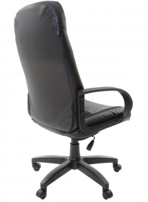 Кресло офисное BRABIX "Strike EX-525" (экокожа черная, ткань черная) 531381 в Миассе - miass.mebel-74.com | фото