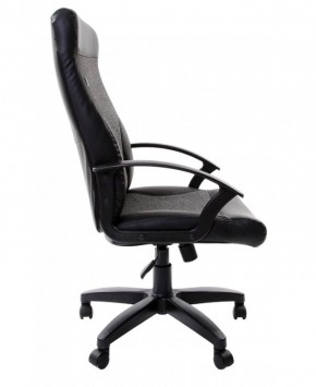 Кресло офисное BRABIX "Trust EX-535" (экокожа/черная/ткань серая) 531383 в Миассе - miass.mebel-74.com | фото