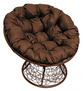 Кресло "ПАПАСАН" ротанг (каркас коричневый) в Миассе - miass.mebel-74.com | фото
