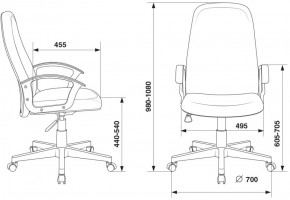 Кресло руководителя Бюрократ CH-808LT/#G серый 3C1 в Миассе - miass.mebel-74.com | фото