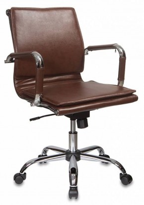 Кресло руководителя Бюрократ CH-993-LOW/BROWN коричневый в Миассе - miass.mebel-74.com | фото