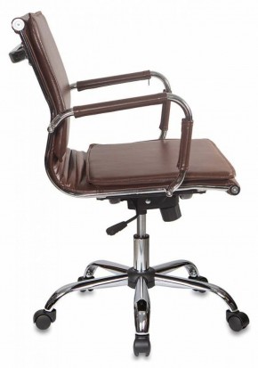 Кресло руководителя Бюрократ CH-993-LOW/BROWN коричневый в Миассе - miass.mebel-74.com | фото