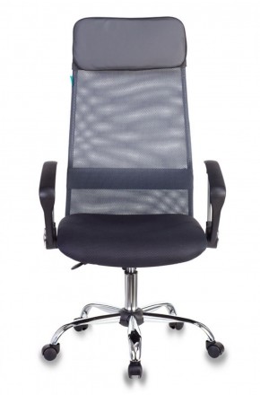 Кресло руководителя Бюрократ KB-6N/SL/DG/TW-12 серый в Миассе - miass.mebel-74.com | фото