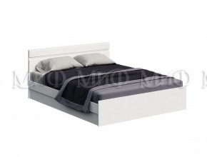 НЭНСИ NEW Кровать 1,4 м с ПМ (Белый глянец холодный/Белый) в Миассе - miass.mebel-74.com | фото
