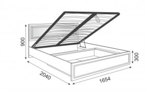 Кровать 1.6 Беатрис М11 с мягкой спинкой и ПМ (Орех гепланкт) в Миассе - miass.mebel-74.com | фото