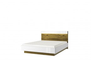 Кровать 160 с подъемником, TORINO, цвет белый/Дуб наварра в Миассе - miass.mebel-74.com | фото