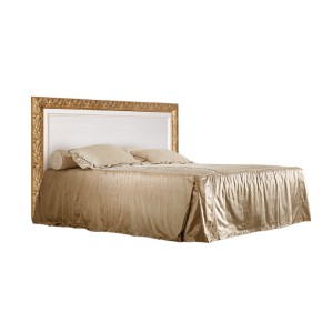 Кровать 2-х спальная (1,4 м)Тиффани штрих-лак/золото с подъемным механизмом (ТФКР140-2[7]) в Миассе - miass.mebel-74.com | фото