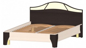 ВЕРОНА Кровать 1400 с основанием (Венге/Анкор светлый) в Миассе - miass.mebel-74.com | фото