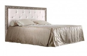 Кровать 2-х спальная(1,6 м)Тиффани Premium черная/серебро с мягким элементом со стразами с подъемным механизмом (ТФКР-2[3][7](П) в Миассе - miass.mebel-74.com | фото