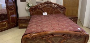Кровать 2-х спальная 1600*2000 Роза, без основания (01.116) орех в Миассе - miass.mebel-74.com | фото