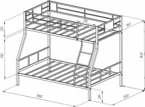 Кровать двухъярусная «Гранада-1» в Миассе - miass.mebel-74.com | фото