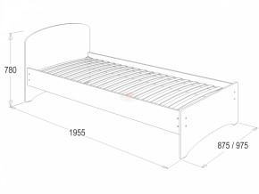 Кровать-2 одинарная (800*1900) в Миассе - miass.mebel-74.com | фото