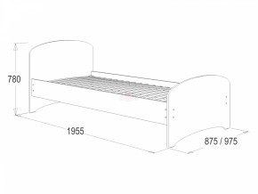 Кровать-4 одинарная (900*1900) в Миассе - miass.mebel-74.com | фото