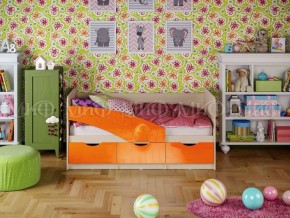 Кровать Бабочки (Оранжевый металлик) 1800 в Миассе - miass.mebel-74.com | фото