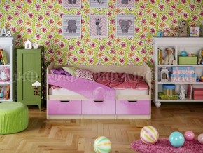 Кровать Бабочки (Сиреневый металлик) 1600 в Миассе - miass.mebel-74.com | фото