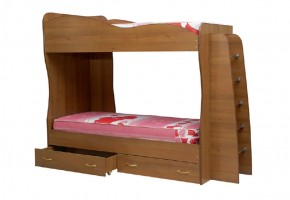 Кровать детская 2-х ярусная Юниор-1 (800*2000) ЛДСП в Миассе - miass.mebel-74.com | фото