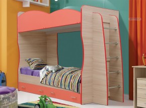 Кровать детская 2-х ярусная Юниор-1.1 (800*2000) ЛДСП в Миассе - miass.mebel-74.com | фото
